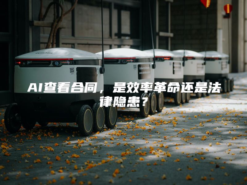 AI查看合同，是效率革命还是法律隐患？