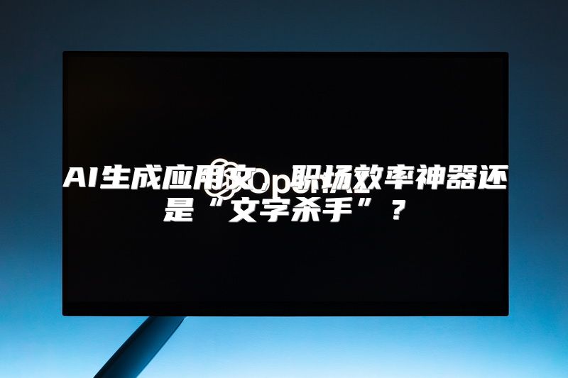 AI生成应用文，职场效率神器还是“文字杀手”？