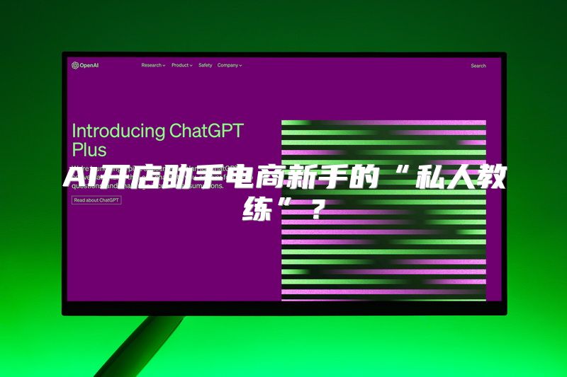 AI开店助手电商新手的“私人教练”？