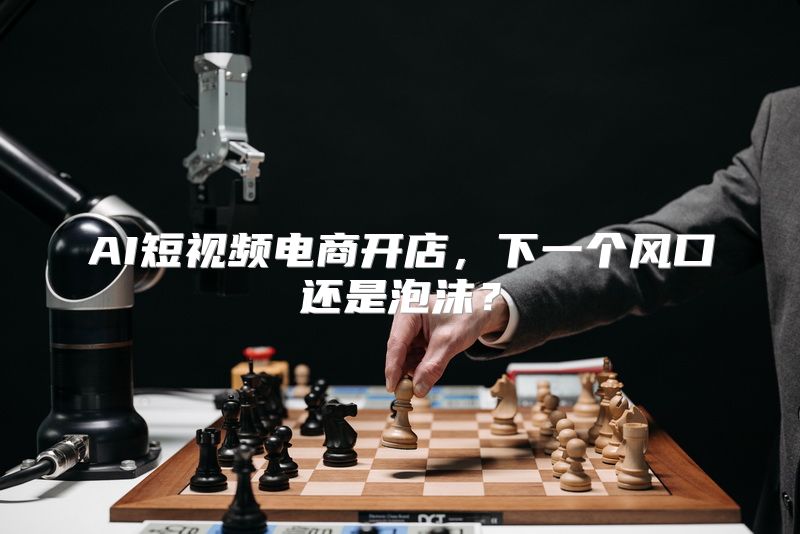 AI短视频电商开店，下一个风口还是泡沫？