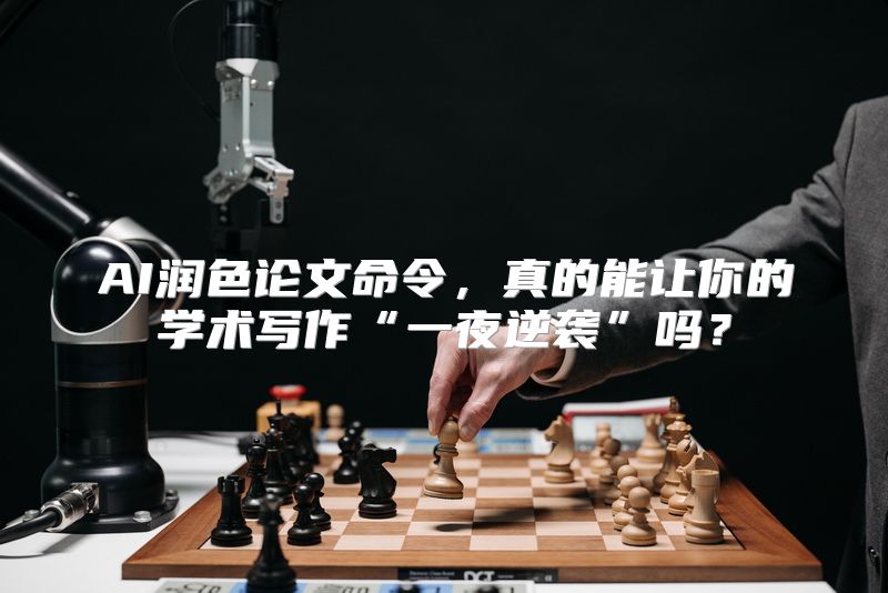 AI润色论文命令，真的能让你的学术写作“一夜逆袭”吗？