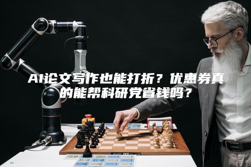 AI论文写作也能打折？优惠券真的能帮科研党省钱吗？