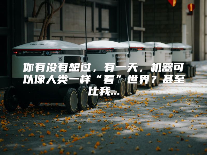 你有没有想过，有一天，机器可以像人类一样“看”世界？甚至比我...