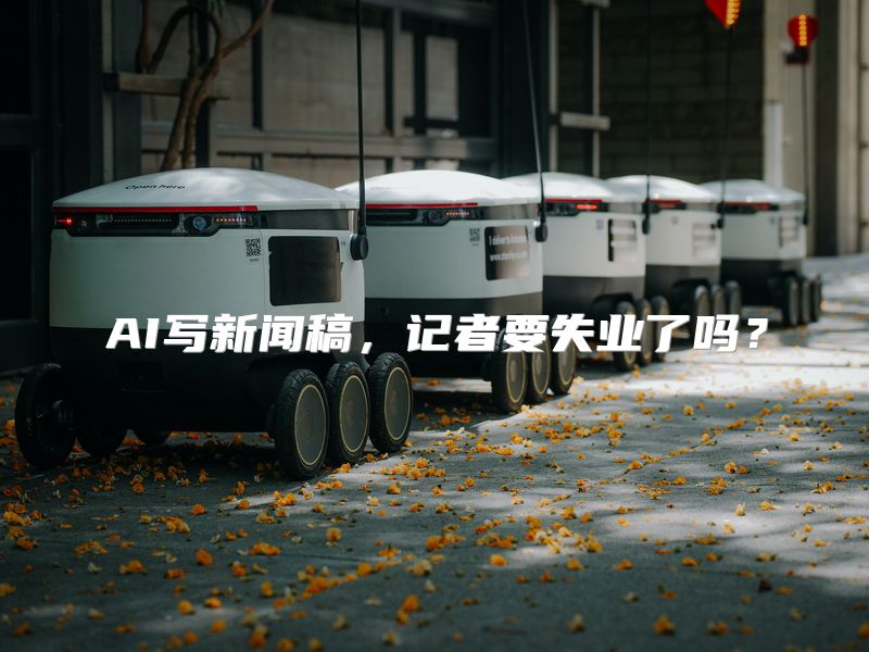 AI写新闻稿，记者要失业了吗？