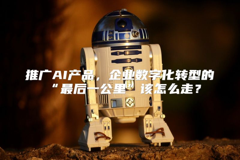 推广AI产品，企业数字化转型的“最后一公里”该怎么走？