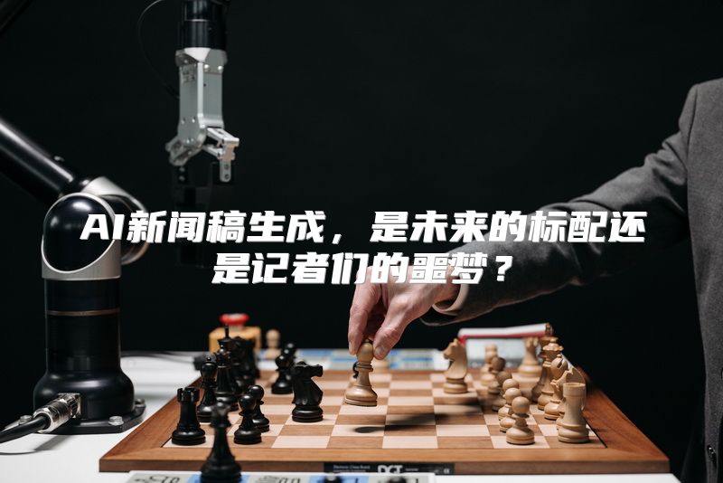AI新闻稿生成，是未来的标配还是记者们的噩梦？