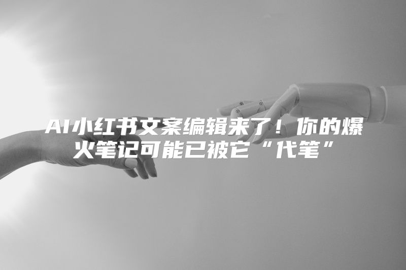 AI小红书文案编辑来了！你的爆火笔记可能已被它“代笔”