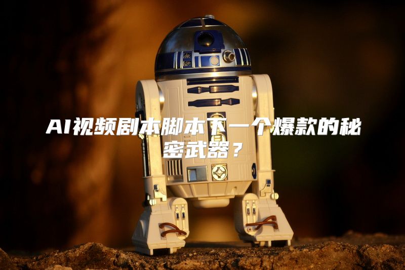 AI视频剧本脚本下一个爆款的秘密武器？