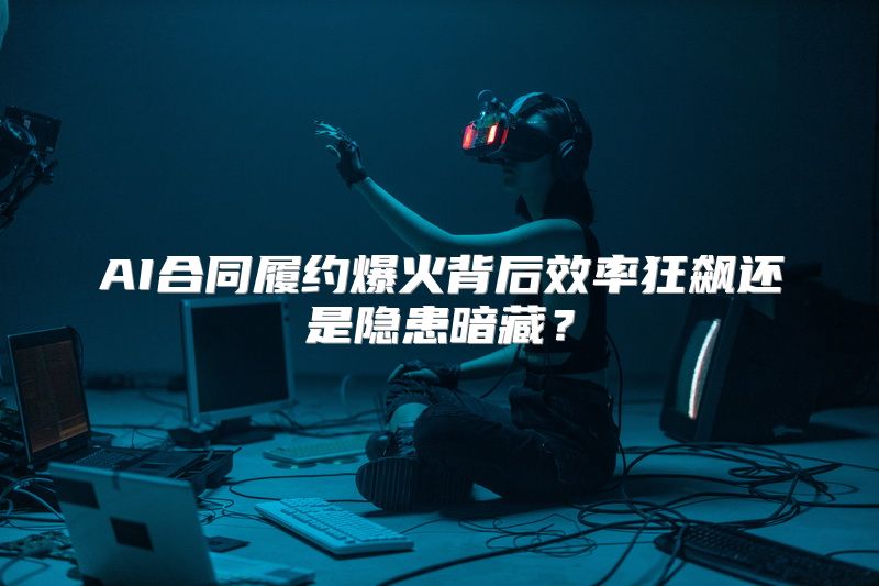 AI合同履约爆火背后效率狂飙还是隐患暗藏？
