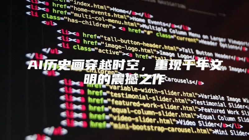 AI历史画穿越时空，重现千年文明的震撼之作