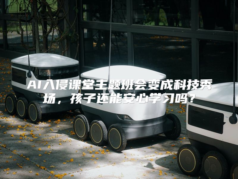 AI入侵课堂主题班会变成科技秀场，孩子还能安心学习吗？