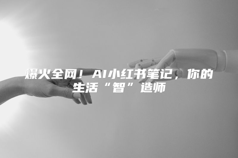 爆火全网！AI小红书笔记，你的生活“智”造师
