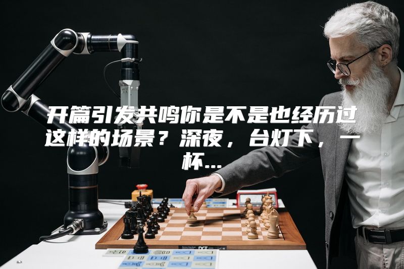 开篇引发共鸣你是不是也经历过这样的场景？深夜，台灯下，一杯...