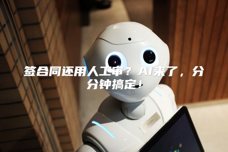 签合同还用人工审？AI来了，分分钟搞定！