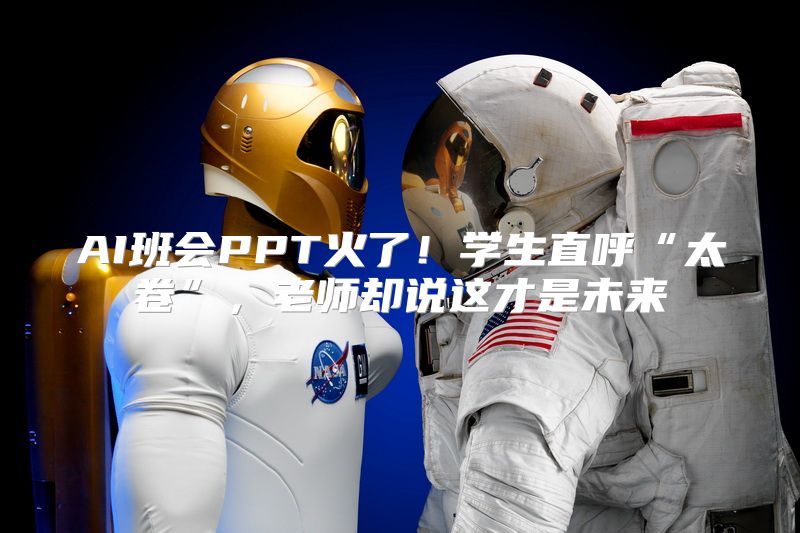 AI班会PPT火了！学生直呼“太卷”，老师却说这才是未来