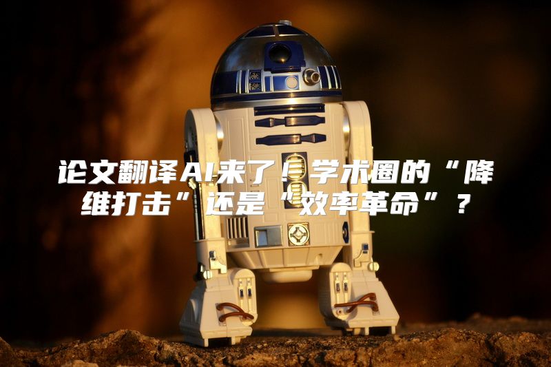 论文翻译AI来了！学术圈的“降维打击”还是“效率革命”？