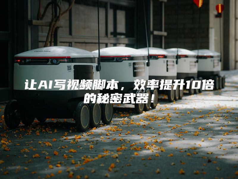 让AI写视频脚本，效率提升10倍的秘密武器！