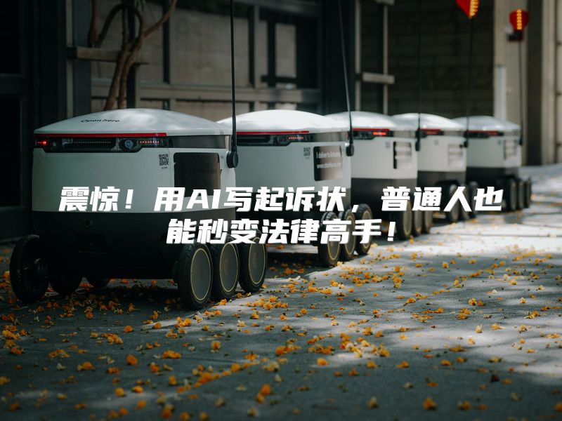 震惊！用AI写起诉状，普通人也能秒变法律高手！