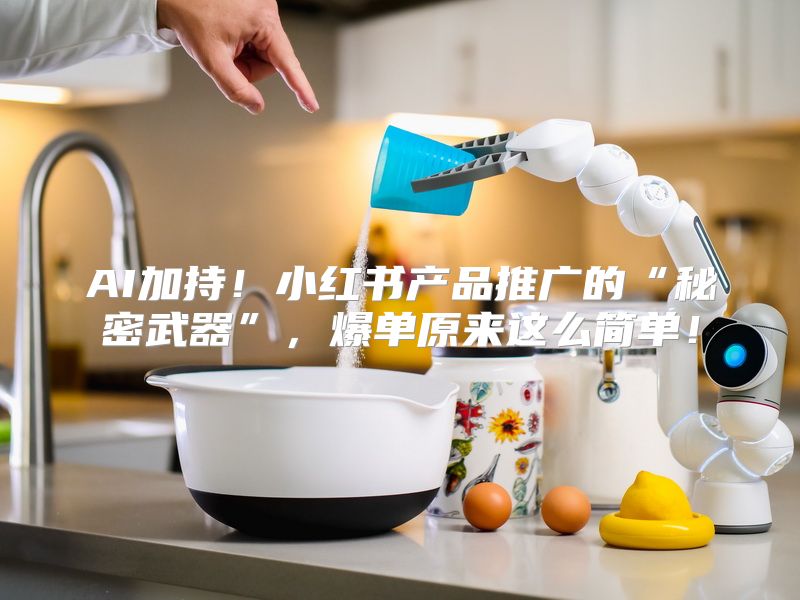 AI加持！小红书产品推广的“秘密武器”，爆单原来这么简单！