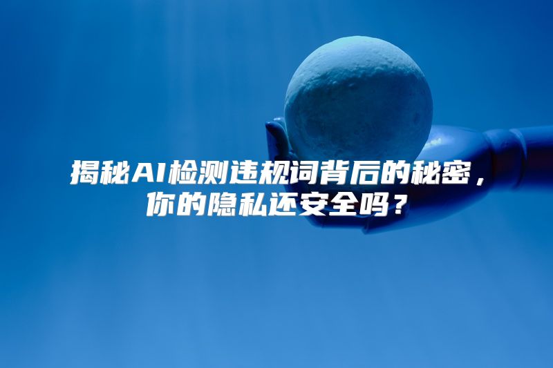 揭秘AI检测违规词背后的秘密，你的隐私还安全吗？