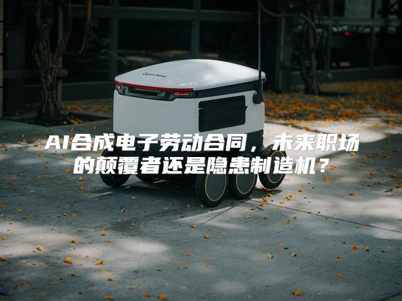 AI合成电子劳动合同，未来职场的颠覆者还是隐患制造机？